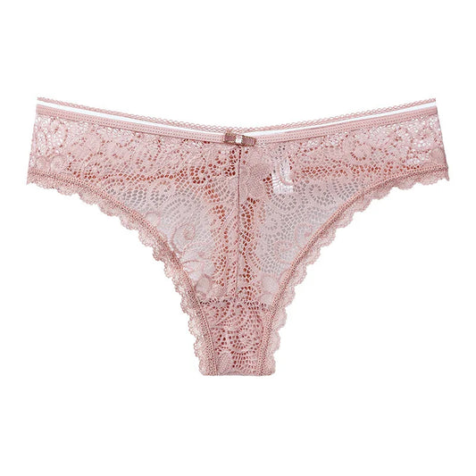 Women's Thong Feminine Lace European and American Seamless Panties Cotton Crotch Cloth Low Waist Sports T Pants Briefs Women