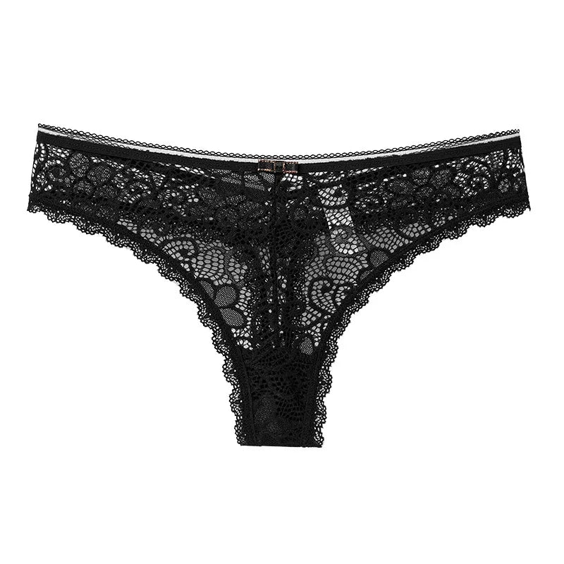 Women's Thong Feminine Lace European and American Seamless Panties Cotton Crotch Cloth Low Waist Sports T Pants Briefs Women