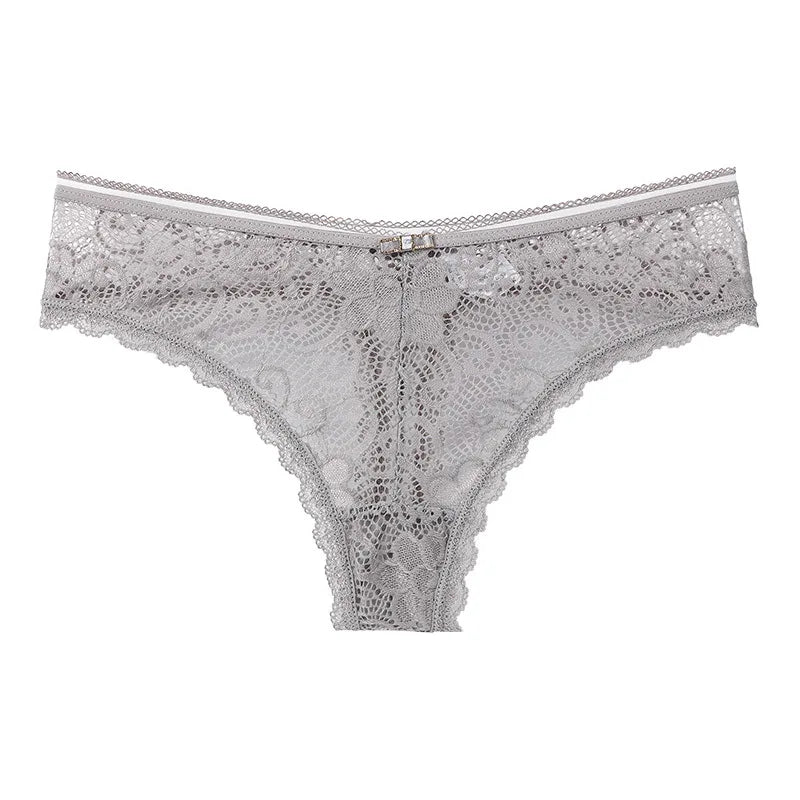 Women's Thong Feminine Lace European and American Seamless Panties Cotton Crotch Cloth Low Waist Sports T Pants Briefs Women