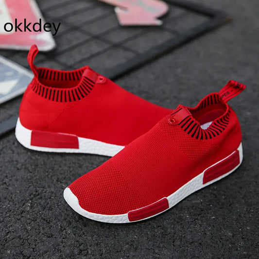 Round Toe Super Light Breathable Walking Running Sneakers Casual Trendy All-match Lightweight Safety Shoes for Men 2023 New