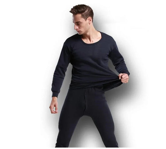 Thermal Underwear Sets Men Winter Long Johns Plus Velvet Thickening Inner Wear Fleece Keep Warm Lingerie Plus Size M-4XL