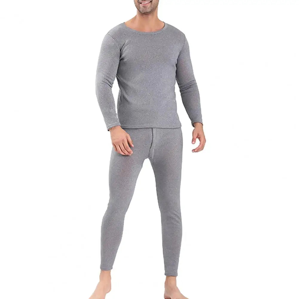 Velvet Men Winter Long Johns Fleece Thermal Underwear Plus Thickened Inner Wear Keep Warm Lingerie Thermal Underwear Top Bottoms