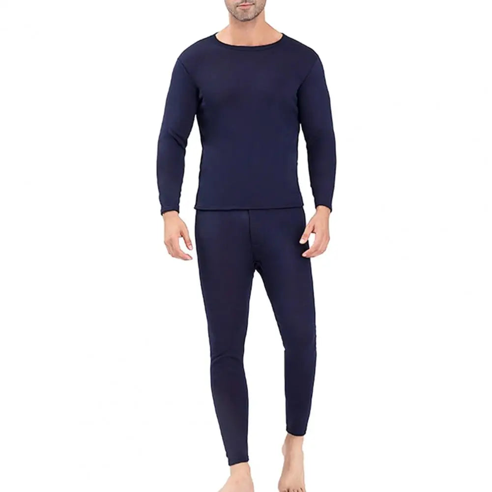 Velvet Men Winter Long Johns Fleece Thermal Underwear Plus Thickened Inner Wear Keep Warm Lingerie Thermal Underwear Top Bottoms