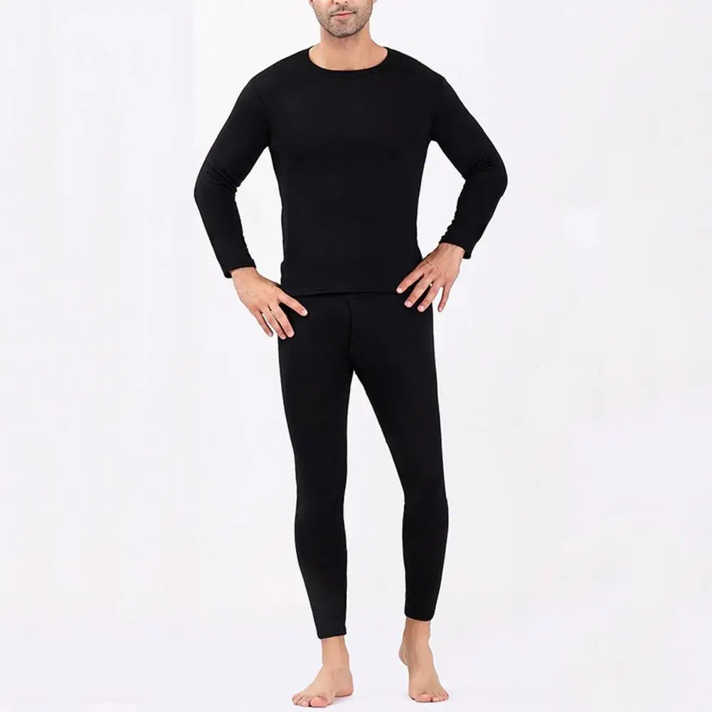 Velvet Men Winter Long Johns Fleece Thermal Underwear Plus Thickened Inner Wear Keep Warm Lingerie Thermal Underwear Top Bottoms